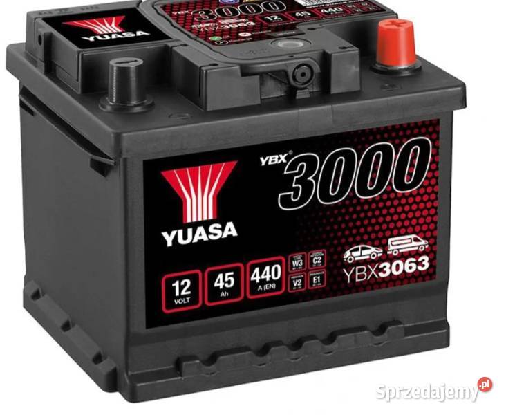 Akumulator Yuasa Standard 12V 45Ah 440A Prawy