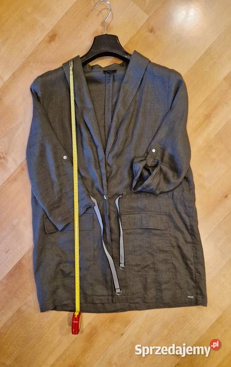 ŻAKIET marki Solar damski lniany zielony Rozmiar 42(XL) Lublin sprzedam