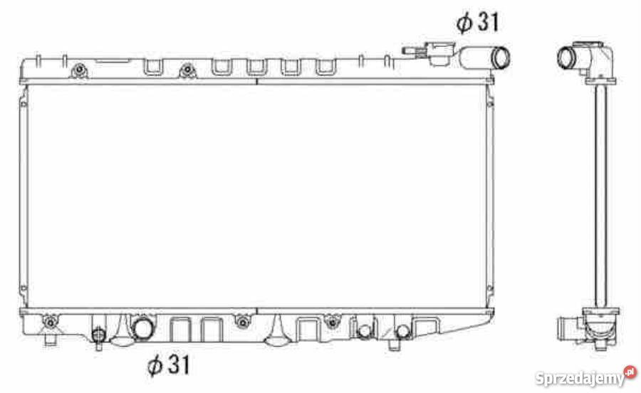 CHŁODNICA D 87 TOYOTA COROLLA EE90 8892 Układ chłodzenia Części Pruszków