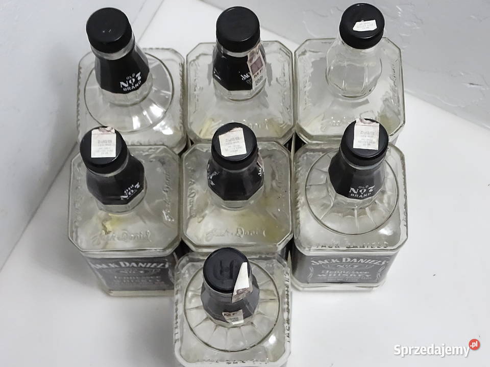 Puste Butelki Jack Daniels 1L Zestaw 7 Sztuk Old Biłgoraj