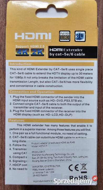 Przedłużacz HDMI Katowice