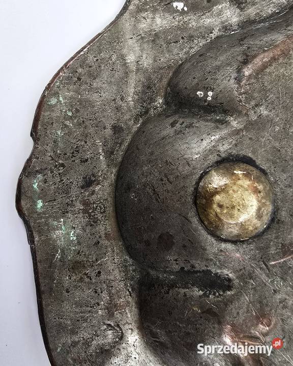 Zabytkowa taca warszawski plater sygnatura Bronisze