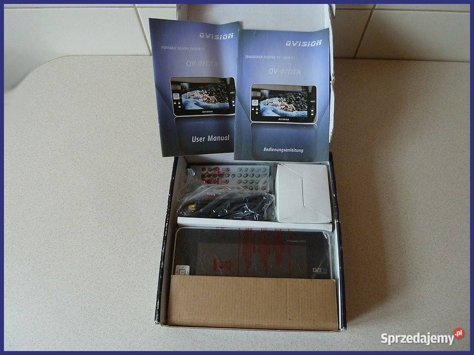 TV Qvision QV07DTA z tunerem DVBT Nowy 7cale Telewizory sprzedam