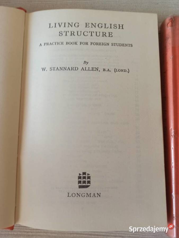 Living English Structure W Stannard Allen 1959 Bielsko-Biała sprzedam