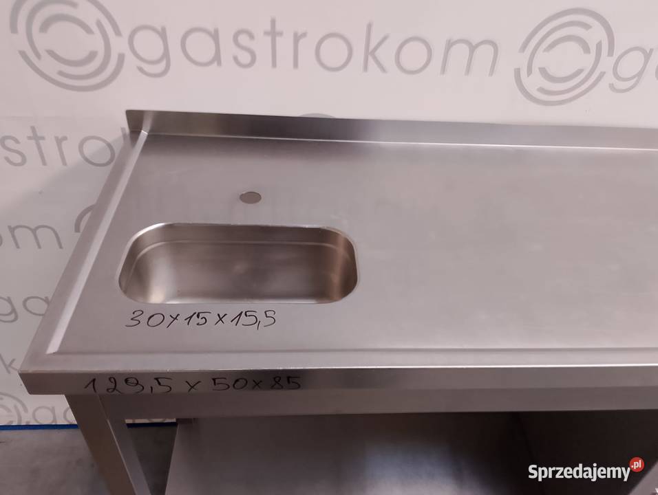 Stół ze zlewemL i blokiem 2 szuflad 130x50x85 Wrocław