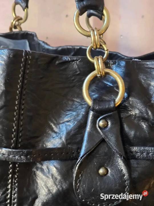 Duża Szoperka Escada XXL Vintage Skórzana 100