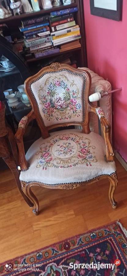 fotel haft styl Ludwik Gdańsk