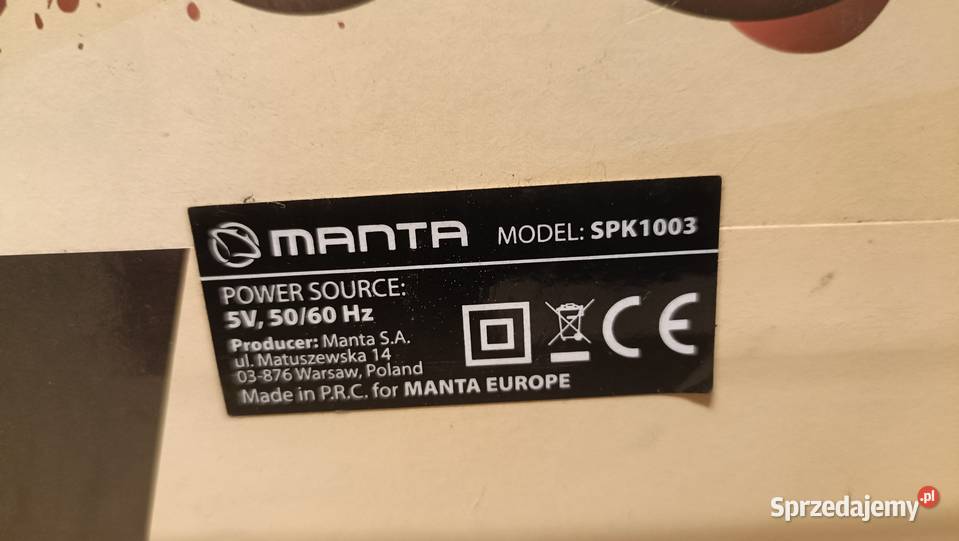 MANTA SPK1003 Radioodtwarzacz