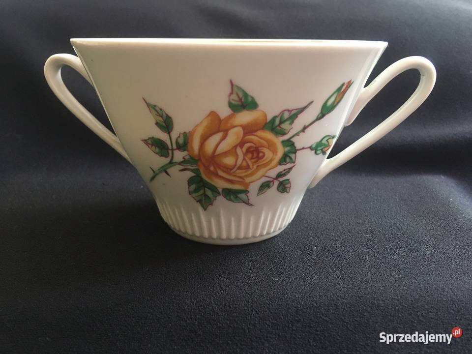 PRL bulionówki bulionówka róża Włocławek biały zachodniopomorskie Kołobrzeg