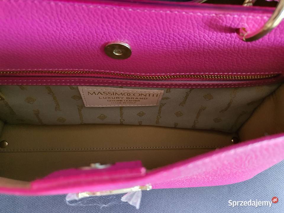 Torebka kuferek skóra naturalna Massimo Contti podkarpackie