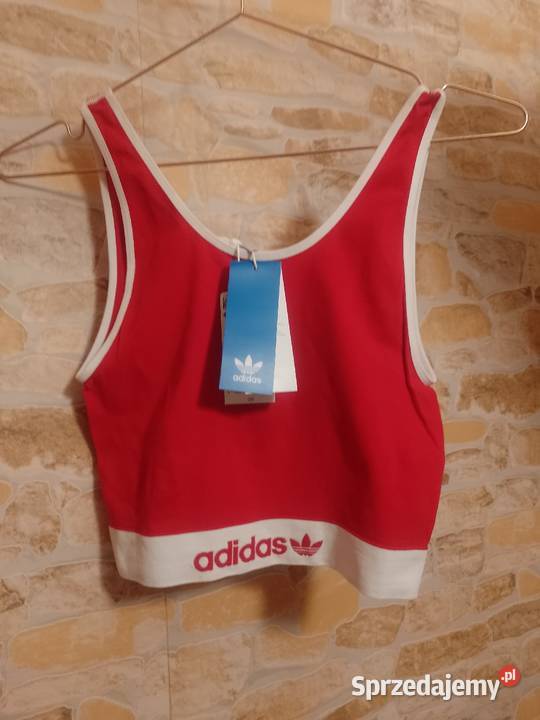 3840 ADIDAS Czerwono biały top fitness bokserka Rozmiar 38(M) małopolskie Kraków