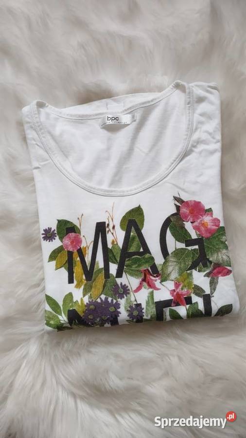 Bluzka damska z roślinnym nadrukiem SM bpc Olkusz