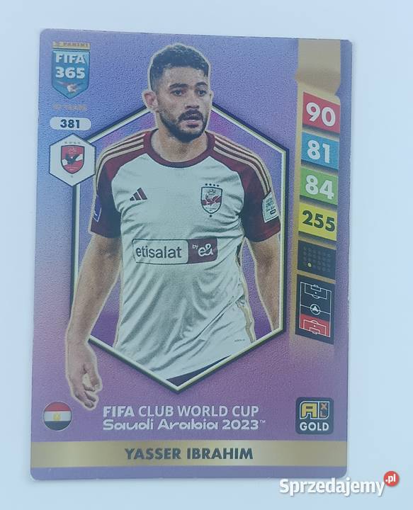 Yasser Ibrahim 381 karta Fifa 365 Adrenaline XL małopolskie Zbylitowska Góra