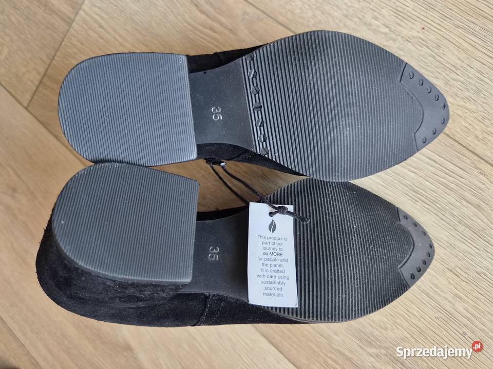 Czarne buty sztyblety skóra Warszawa