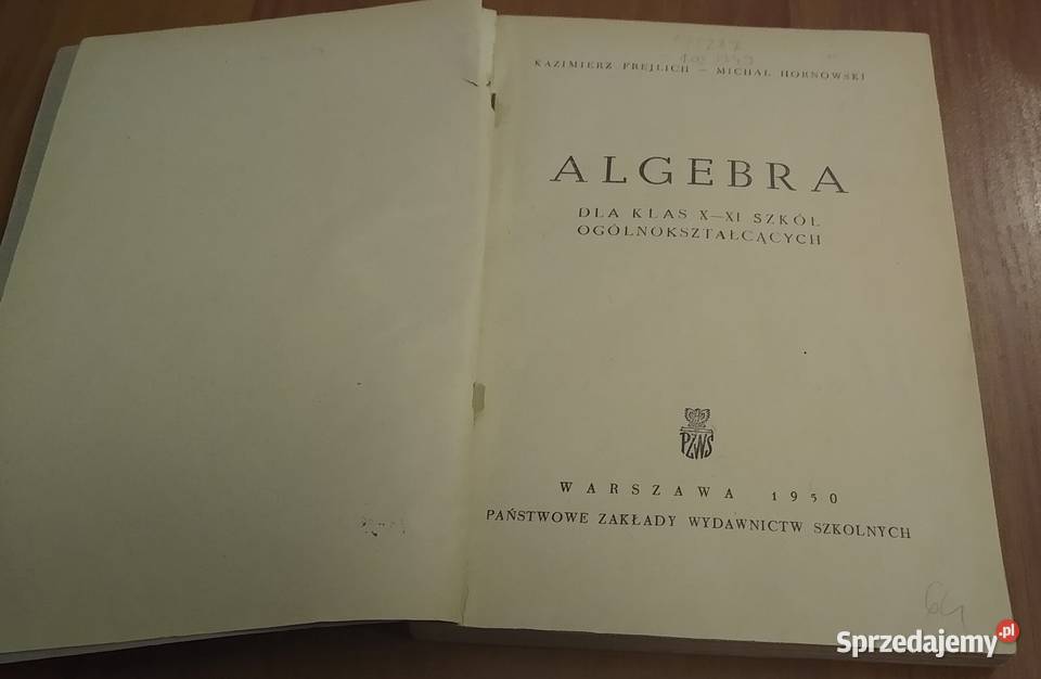 Algebra klas XXI szkół ogólnokształcących miękka Książki naukowe i popularnonaukowe Gdańsk