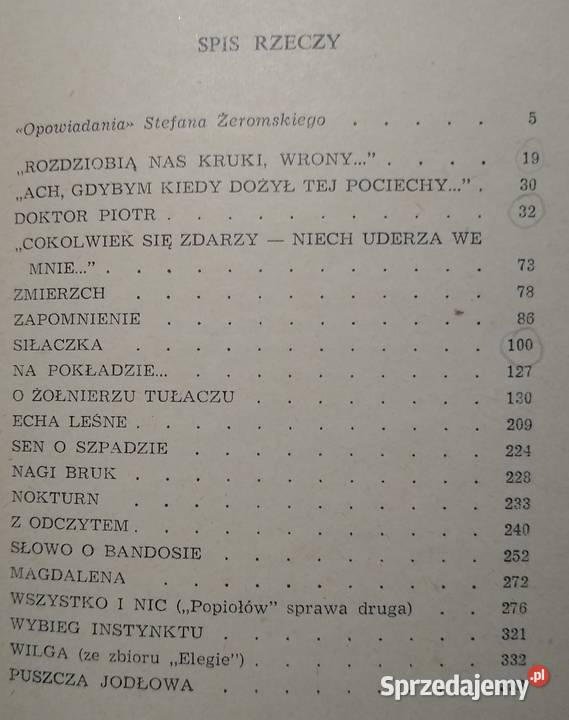 Opowiadania Stefan Żeromski Pozostałe Gdańsk