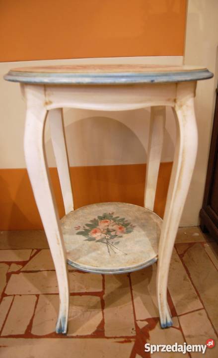 Piękny stolik ręcznie malowany shabby chic Lublin
