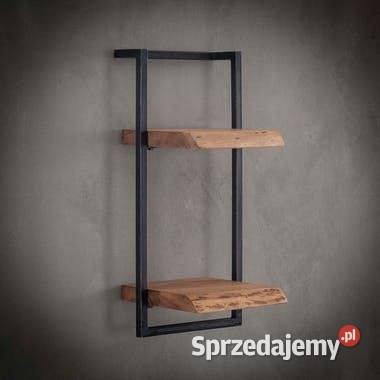 Półka wisząca na ścianę LOFT DĘBOWA STAL Bartoszyce