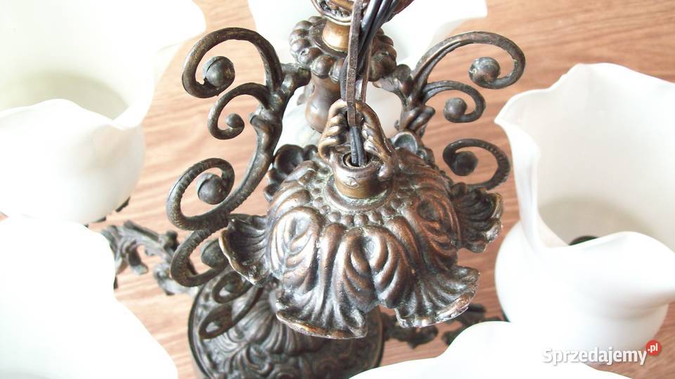 Podsufitowa stylowa lampa pięcioramienna z Reda