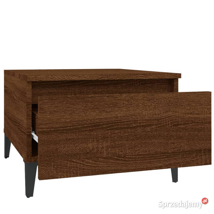 Stolik boczny brązowy dąb 50x46x35 materiał sprzedam