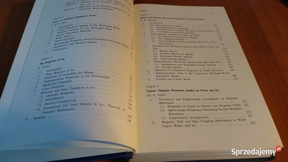Water a comprehensive treatise 1 The physics and Gdańsk