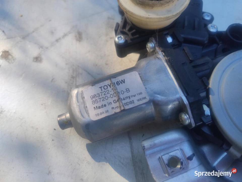 MECHANIZM PODNOŚNIK SZYBY LEWY PRZÓD TOYOTA