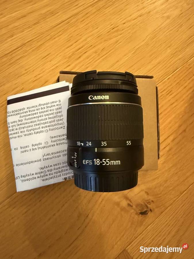 Obiektyw Canon EFS 1855mm nowy nigdy nieużywany warmińsko-mazurskie Olsztyn
