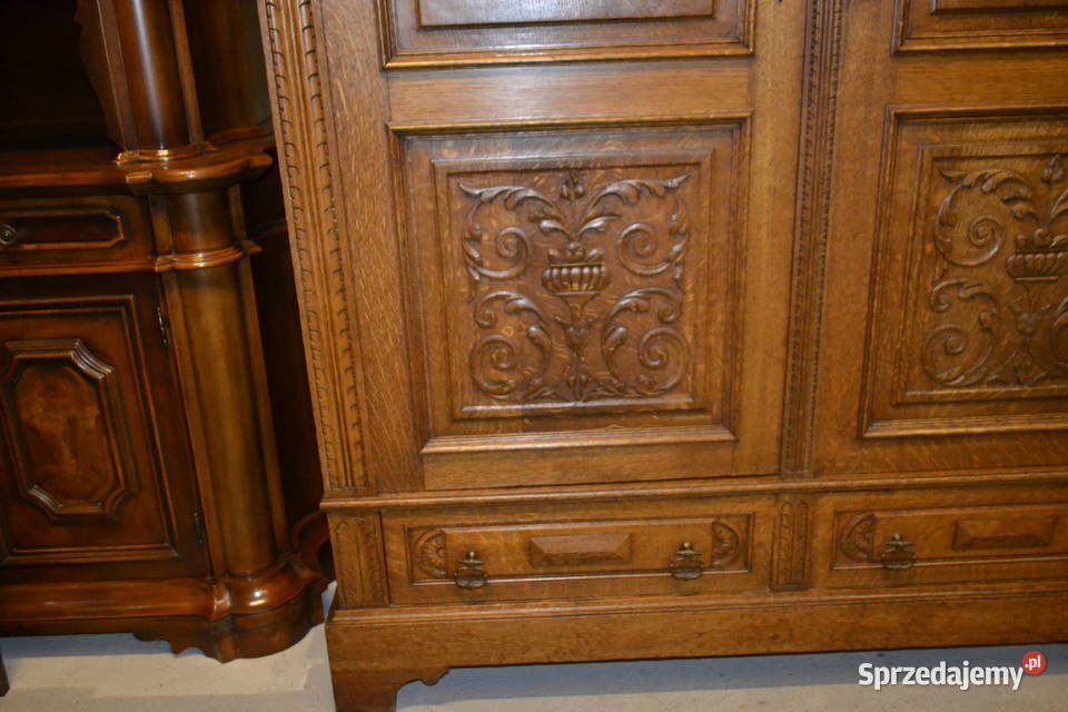 szafa neorenesansowa 1900 dąb Będzin
