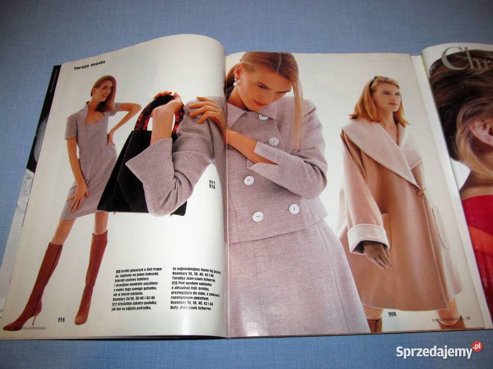 Burda International Jesień 1995 moda szycie Rok wydania 1995 Skępe