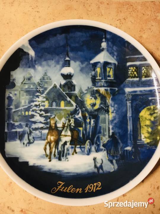 Talerze motyw bożonarodzeniowy Dobre Miasto