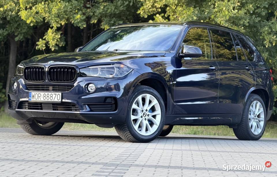 BMW X5 F15 30d 2015r Imperial Blue Bogate reflektory ksenonowe Ostrów Mazowiecka