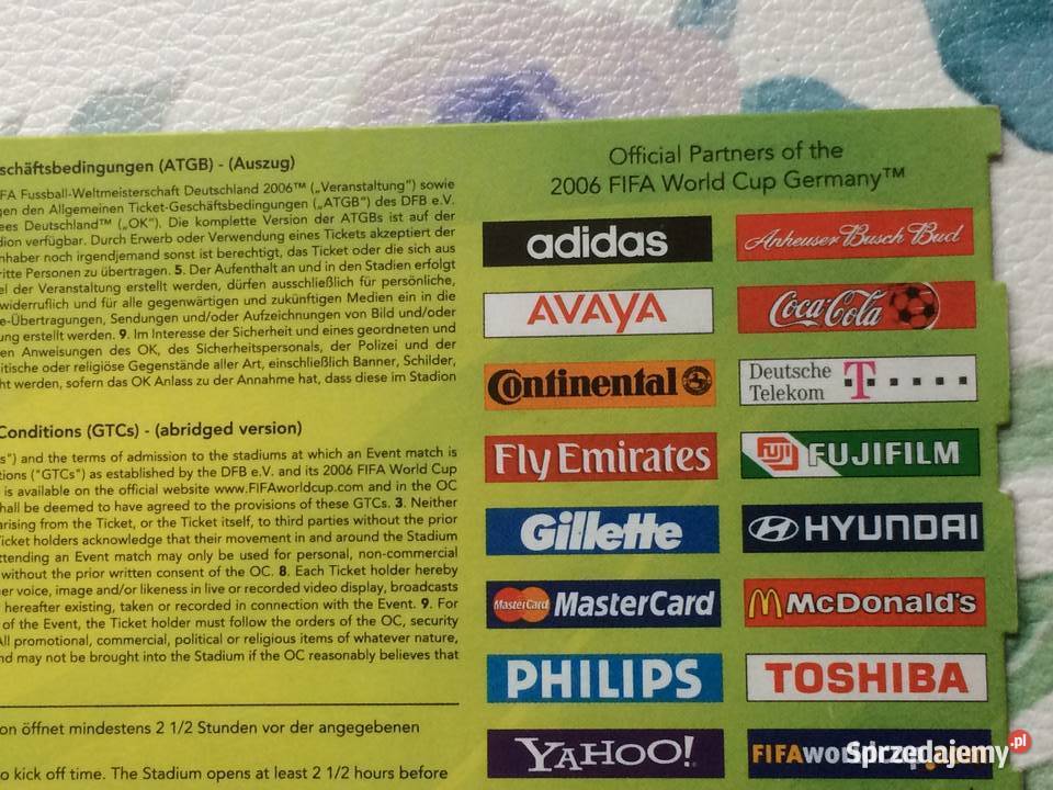 1173 Bilet Szwecja Paragwaj 2006 R Szczecin