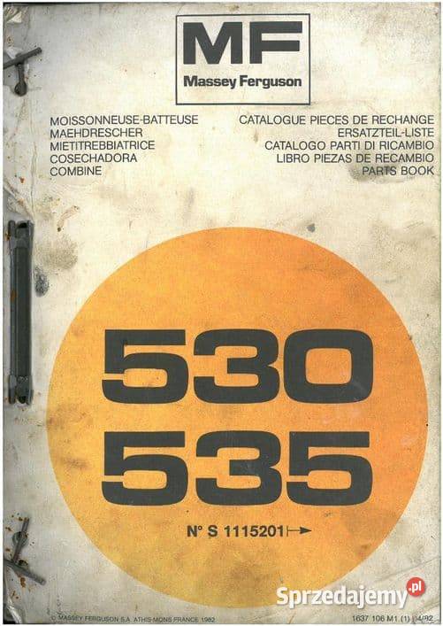MF 530 Instrukcja katalog obsługi napraw