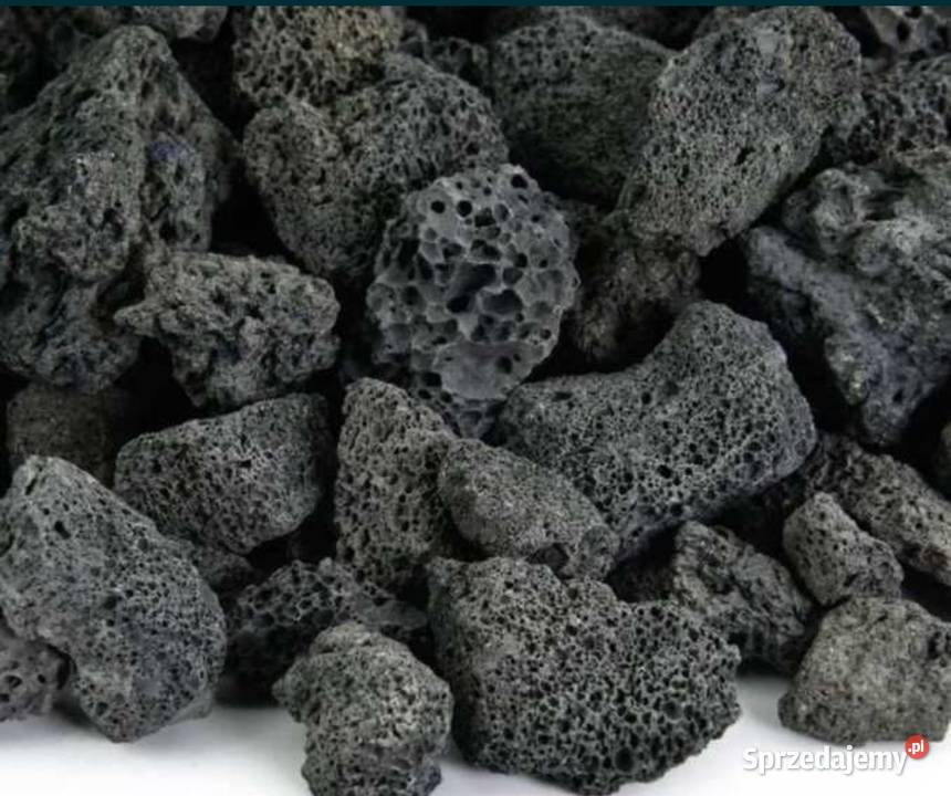 CZARNA LAWA WULKANICZNA Black Volcano Stone Akwarystyka Warszawa