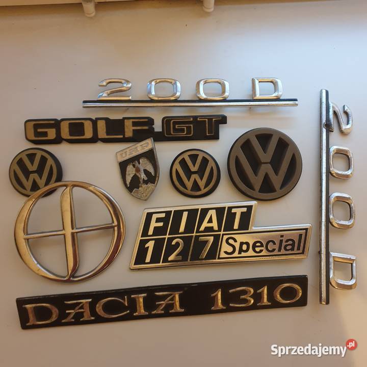 Znaczek emblemat fiat VW dacia