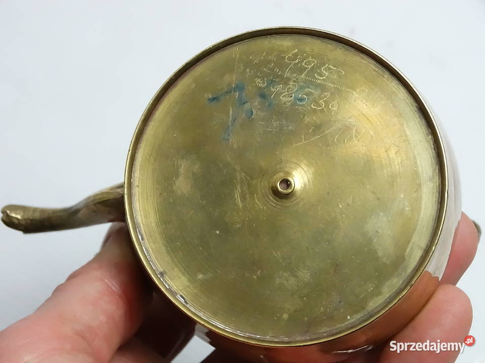 Mosiężny Czajniczek Vintage India Drewniana Biłgoraj
