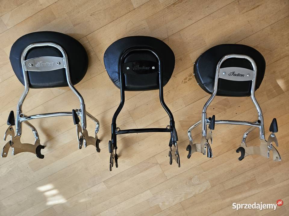 Indian oparcie pasażera chrom czarne Warszawa