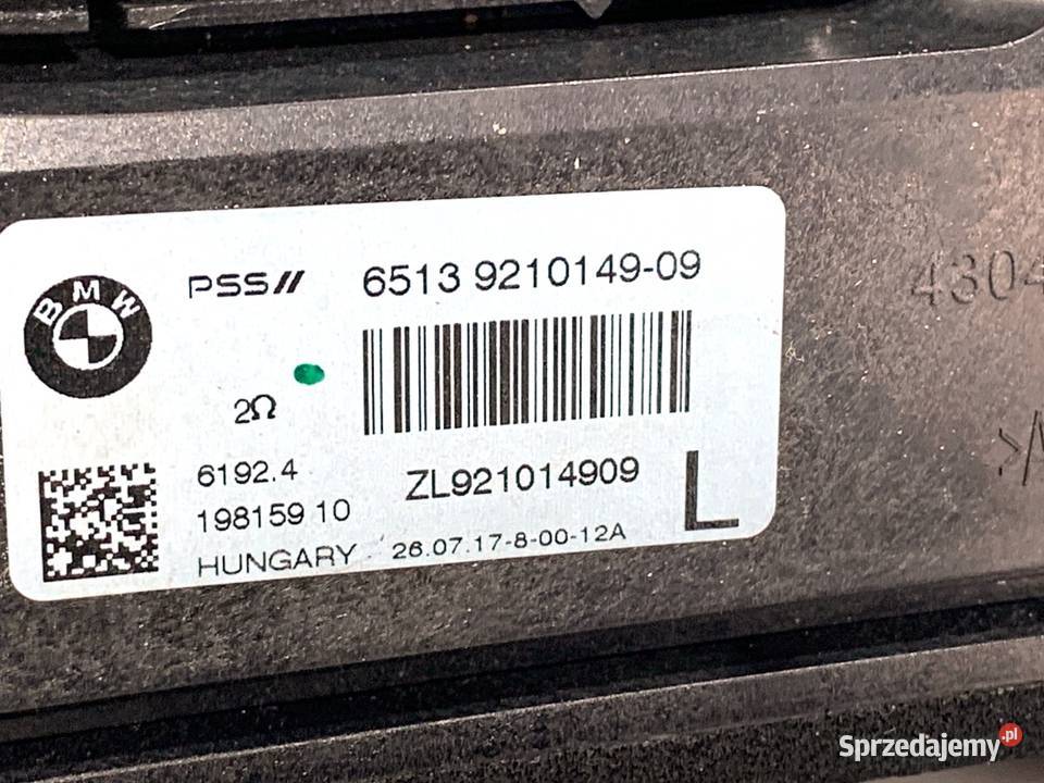 GŁOŚNIKI KOMPLET BMW F34 9210149 Hatchback AUDIO podkarpackie