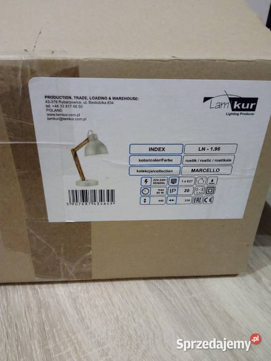 Nowa Lampa biurkowa diesain Marcello Ładna Sosnowiec