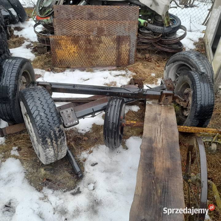 Ośka oś z kołami z przyczepy busa i inne Frampol