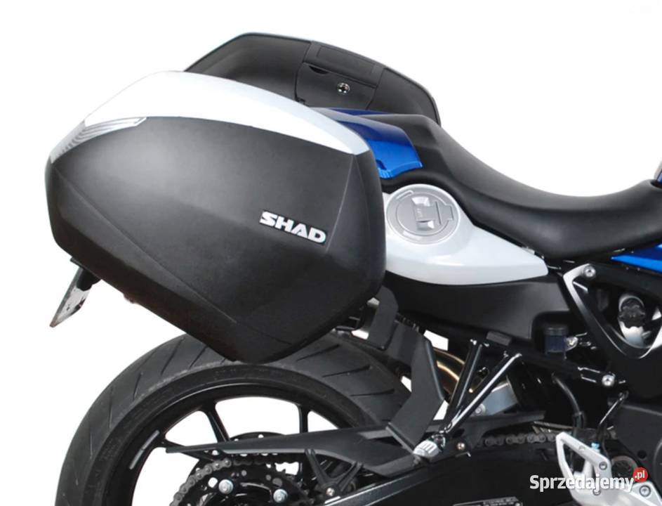 BMW F800R ZESTAW 2 KUFRÓW BOCZNYCH ZE STELAŻEM Części motocyklowe