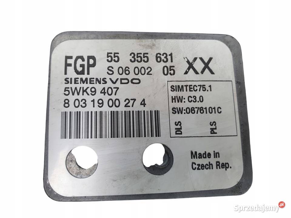 STEROWNIK SILNIKA Opel Vectra C 18 55355631 osobowe
