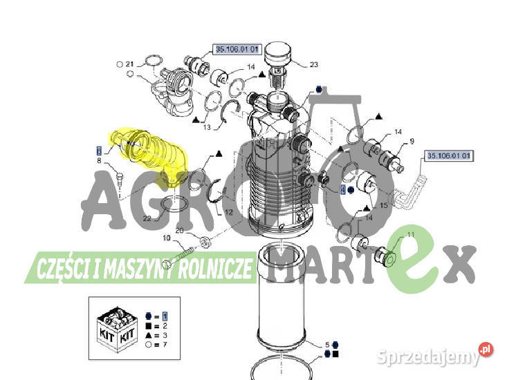 87395840 RURKA SSĄCA CNH Hydraulika Wichrów