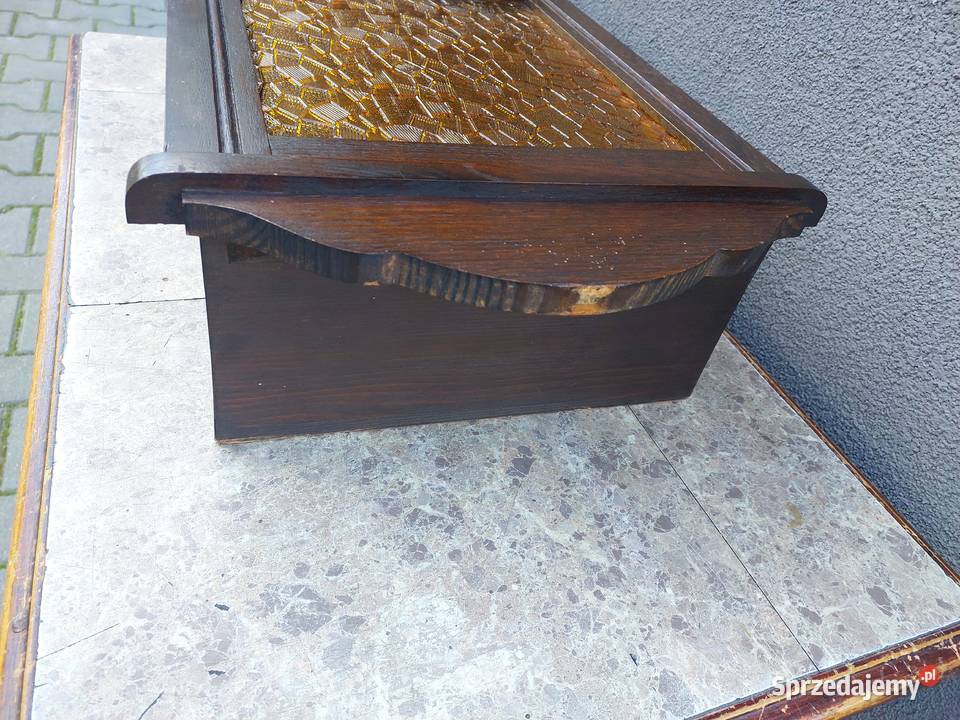 Szafka witrynka z obudowy starego zegara 1930r