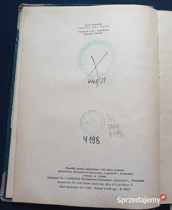 Wiera Inber Oblężone miasto Czytelnik 1950 r Antykwariat Koźminek