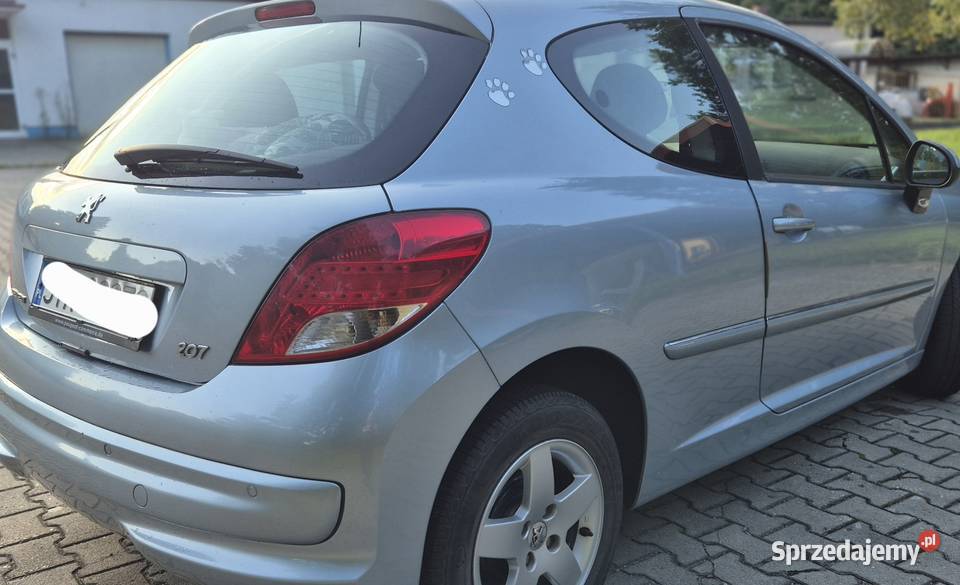 Peugeot 207 kurtyny powietrzne Niezdara