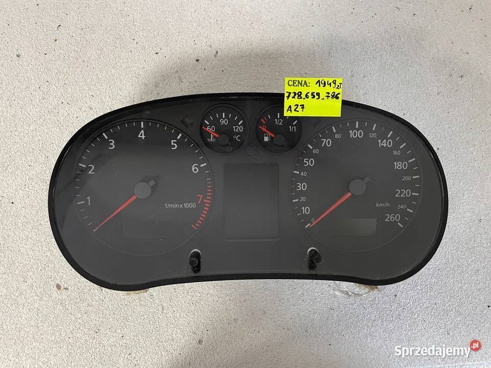 LICZNIK ZEGARY JAEGER AUDI A3 BENZYNA LIFT 8L Liczniki i zegary Warszawa