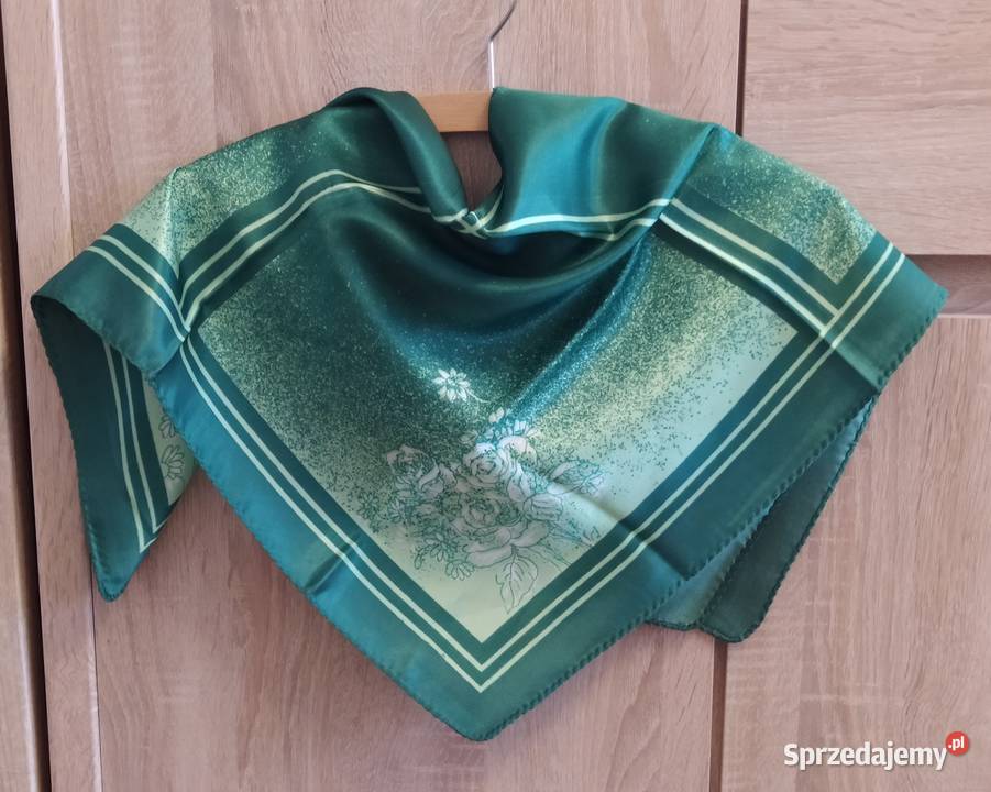 Chusta damska KWIATY KWADRATY Hajnówka