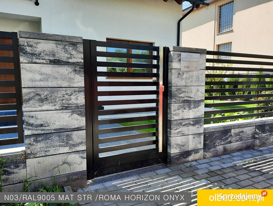 Ogrodzenie poziome aluminiowe nowoczesne ALFEN