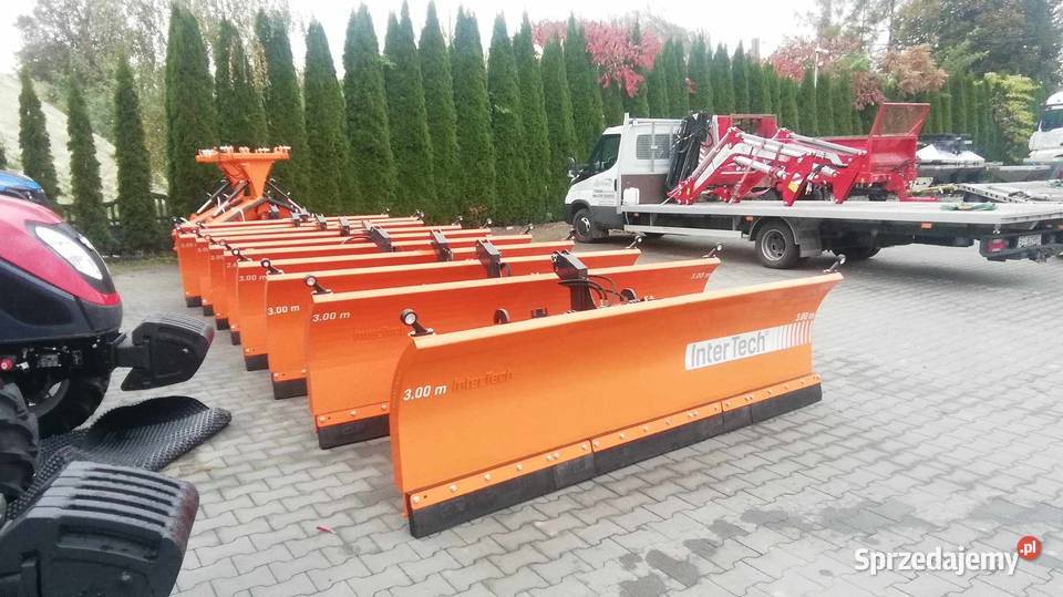 Pług do śniegu InterTech prosty PSSH04 szer 3 m Miechów
